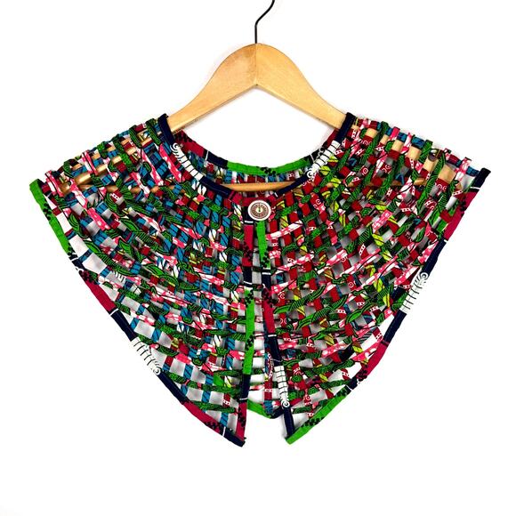 Unique Colorful Cage Oversized Collar/Cape Accessory - Picture 1 of 4